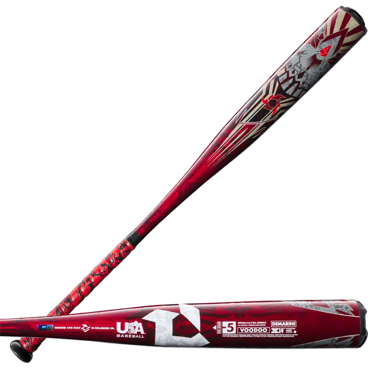 2023 DeMarini Voodoo One -5 USA Baseball Bat 1-Piece Alloy 2 5/8” Barrel WBD2361010 3 2023 DeMarini Voodoo One -5 USA Baseball Bat 1-Piece Alloy 2 5/8” Barrel WBD2361010
