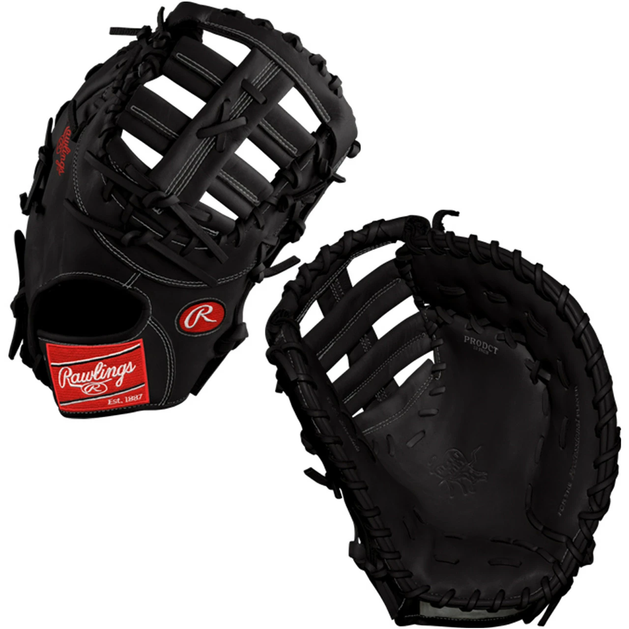 Rawlings Custom Heart Of The Hide 13” Baseball First Base Mitt PRODCT BLK 3 Rawlings Custom Heart Of The Hide 13” Baseball First Base Mitt PRODCT BLK