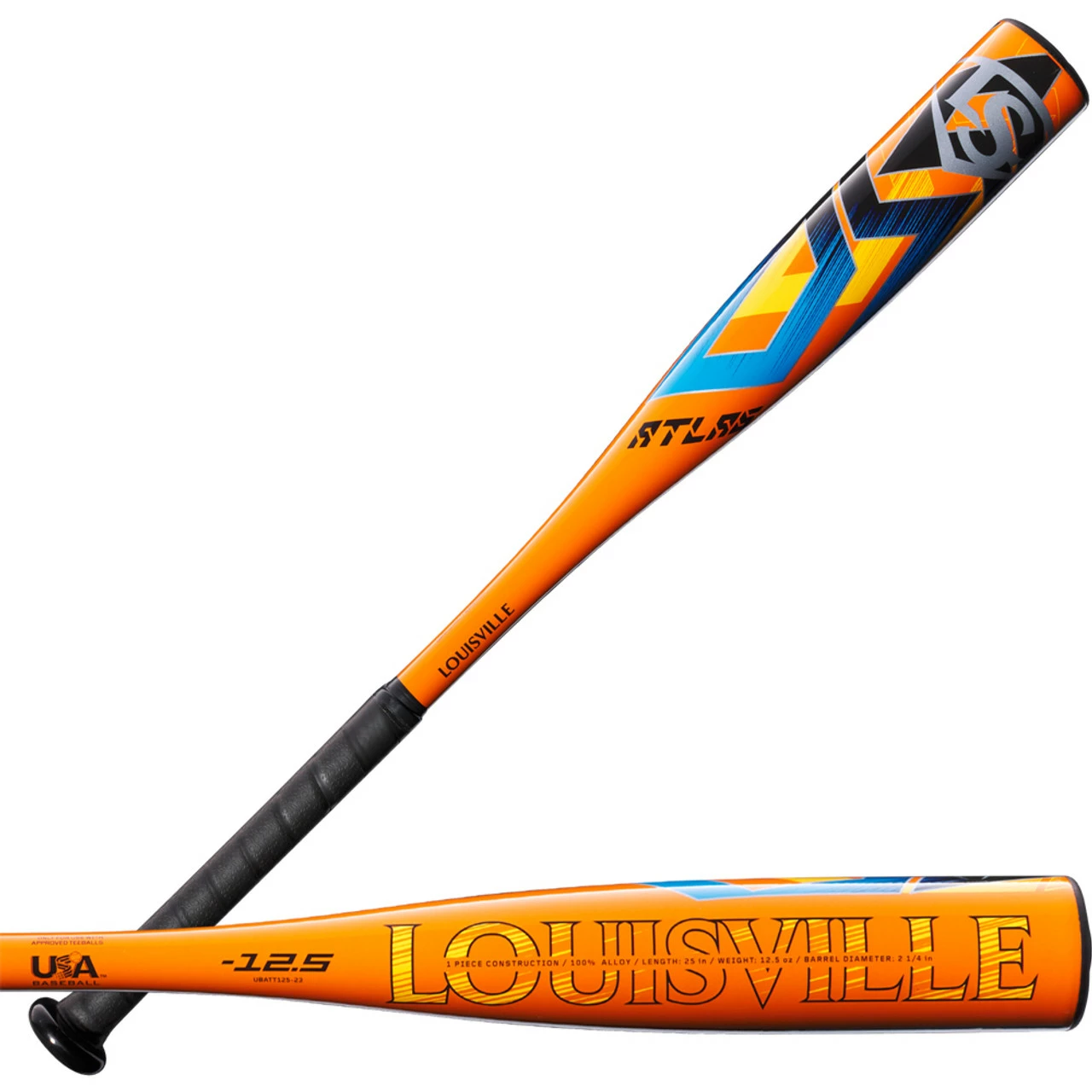 2023 Louisville Slugger Atlas -12.5 USA T-Ball Baseball Bat 2 1/4" Barrel WBL2666010 2 2023 Louisville Slugger Atlas -12.5 USA T-Ball Baseball Bat 2 1/4" Barrel WBL2666010