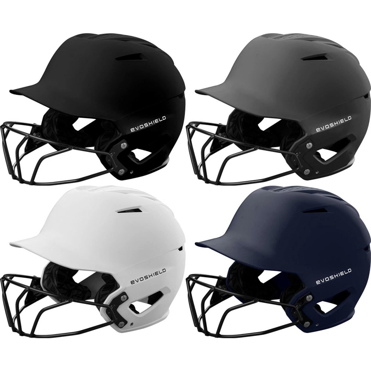 Evoshield XVT 2.0 Matte Fastpitch Softball Batting Helmet W/ Facemask WB57257 3 Evoshield XVT 2.0 Matte Fastpitch Softball Batting Helmet W/ Facemask WB57257