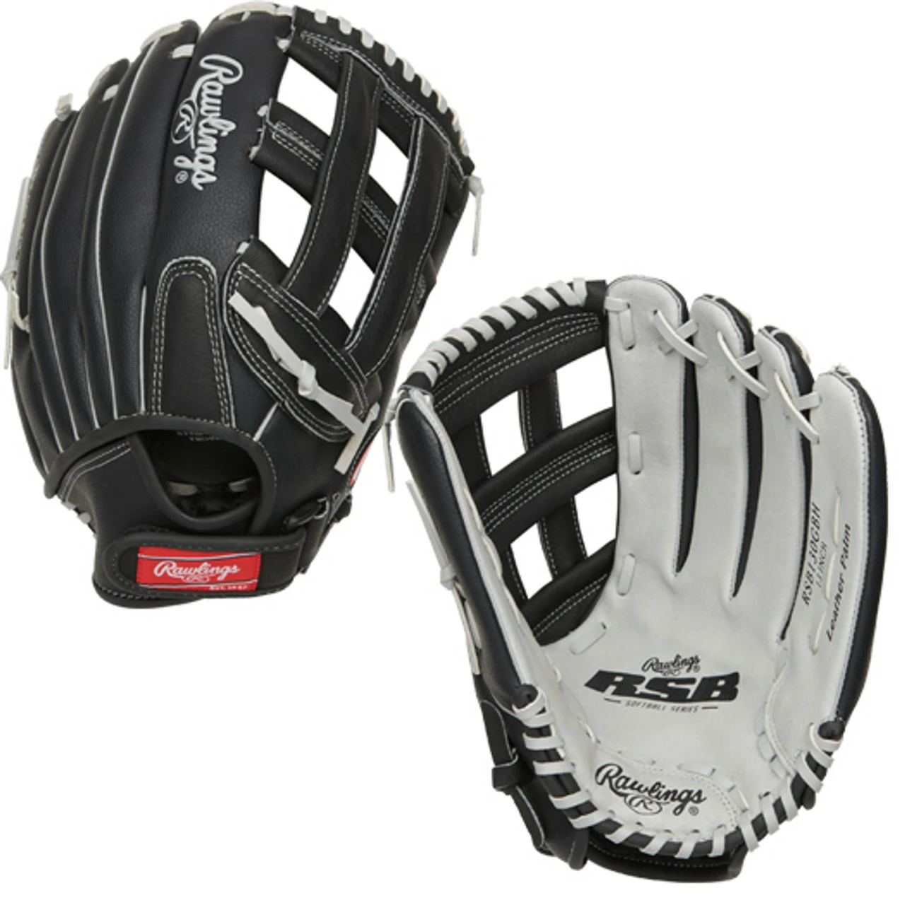 Rawlings RSB 13" Slowpitch Softball Glove H Web Deep Pocket RSB130GBH 3 Rawlings RSB 13" Slowpitch Softball Glove H Web Deep Pocket RSB130GBH