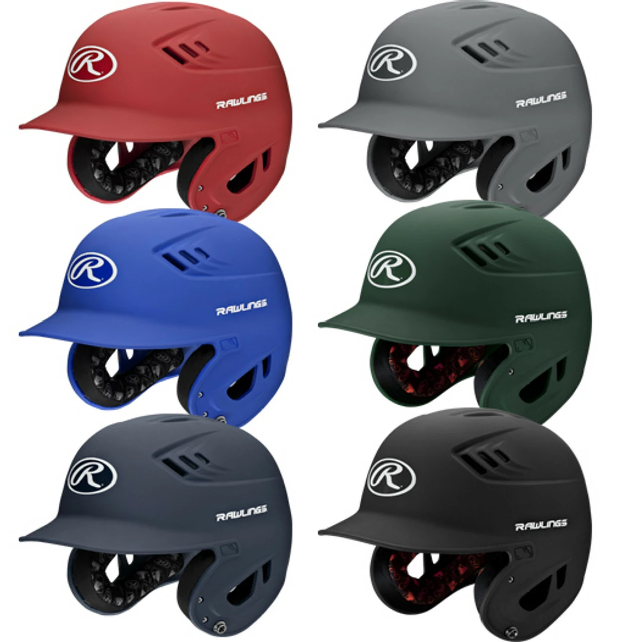 Rawlings Velo Matte Batting Helmet R16M 3 Rawlings Velo Matte Batting Helmet R16M